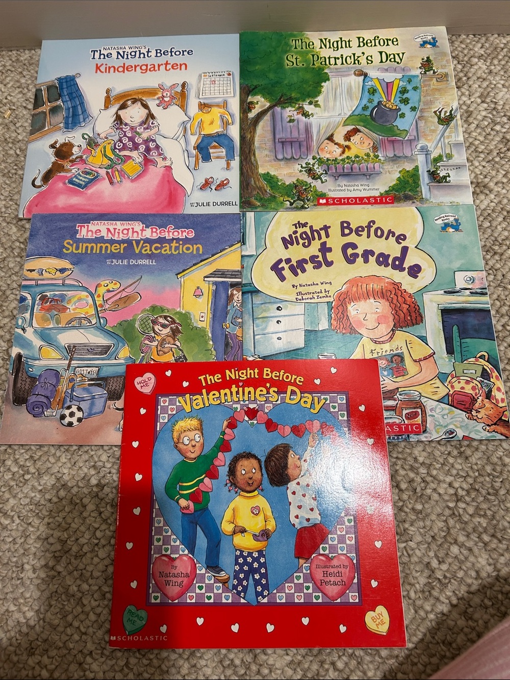 The Night Before Kids Book Lot — Scholastic Titles (Various Colors)